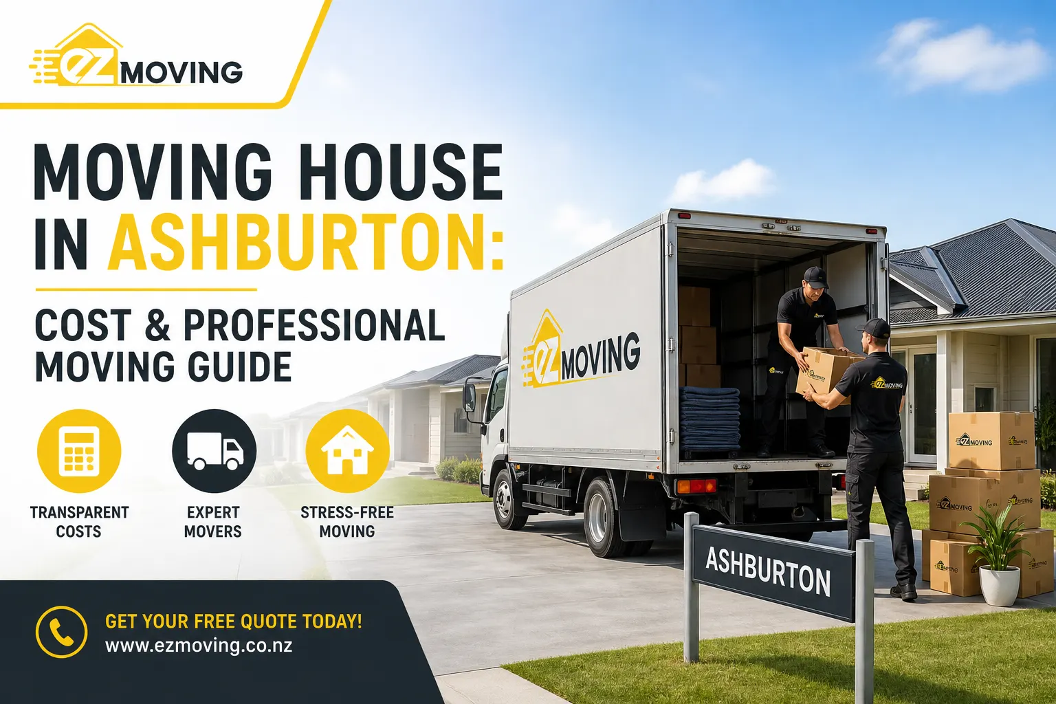 Movers Ashburton NZ: Cost & Moving House Guide | EZ Moving
